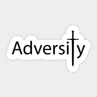 Adversity artistic design Sticker